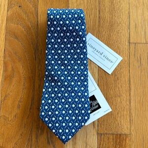 Vineyard Vines Boys Silk Tie, NWT navy golf print